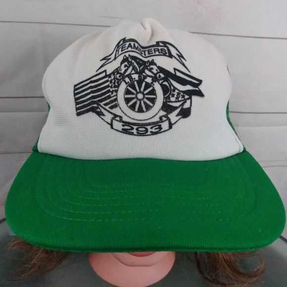 VTG Teamsters Trucker Mesh Snap Back Hat USA - Picture 1 of 8